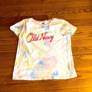 Old Navy Girls Tie Dye Logo T-Shirt